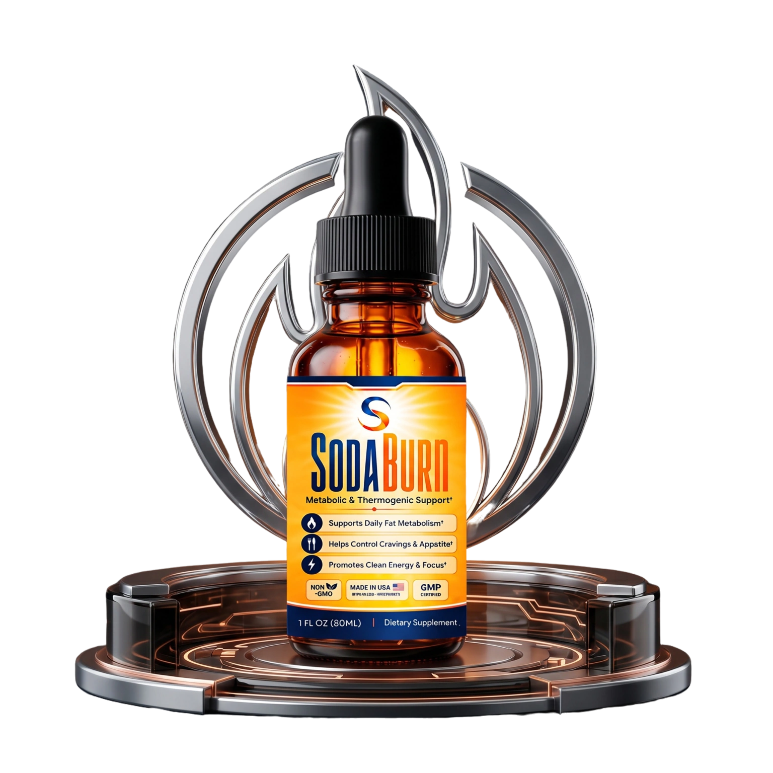 SodaBurn supplement bottle